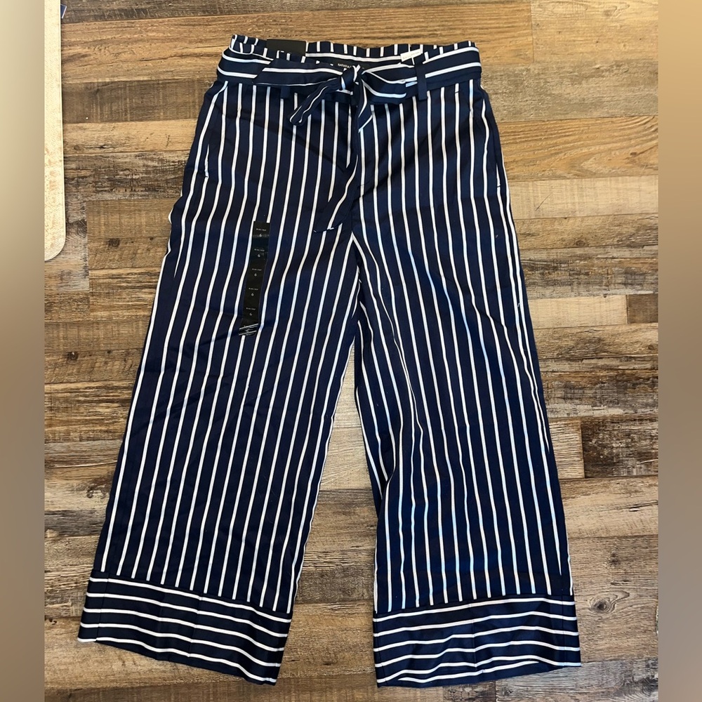 NWT Banana Republic Blake Crop striped pants